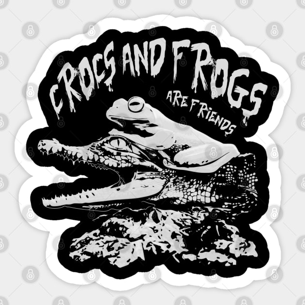 Crocs & Frogs are friends Sticker by JPNDEMON